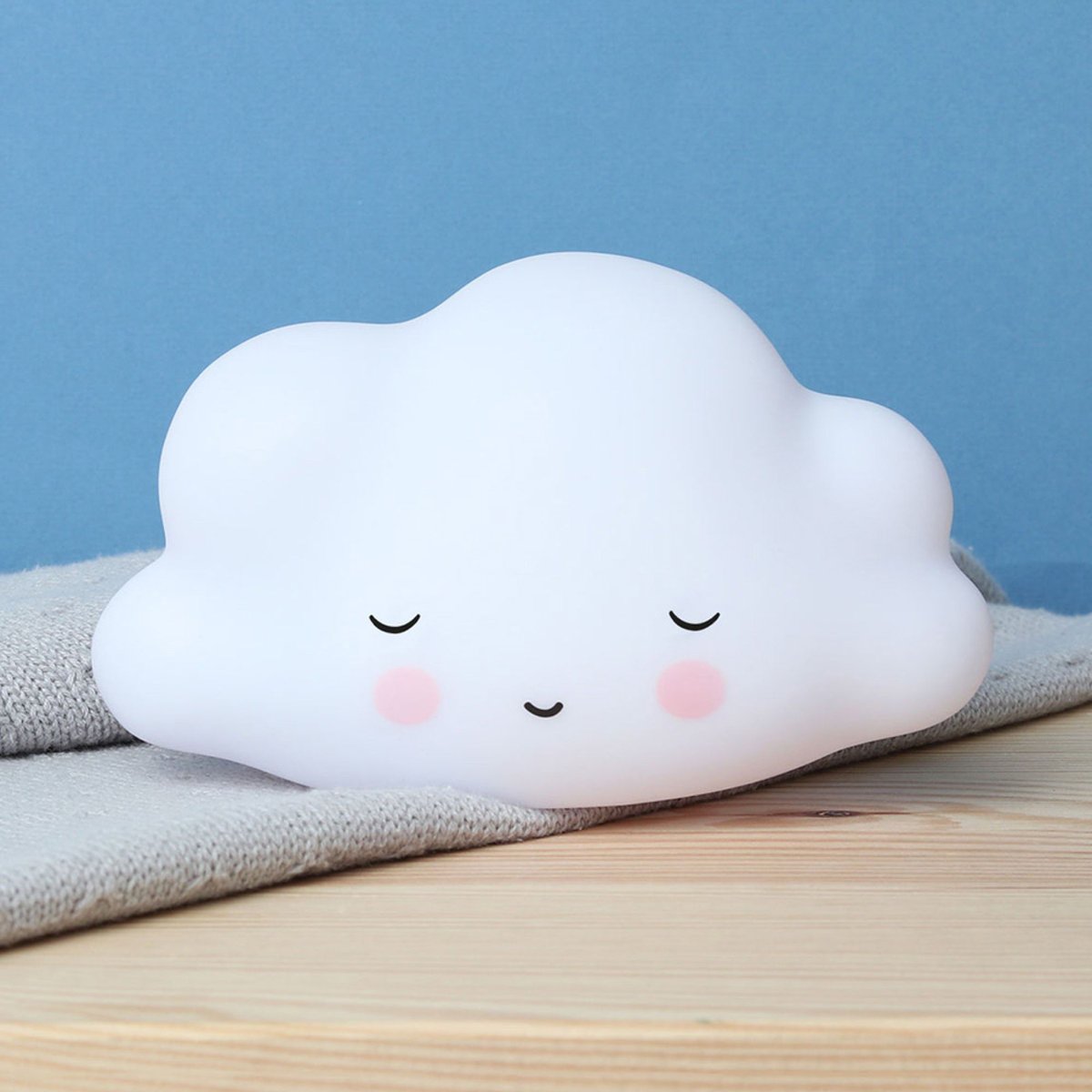 Petite veilleuse nuage endormi blanc, A LITTLE LOVELY COMPANY