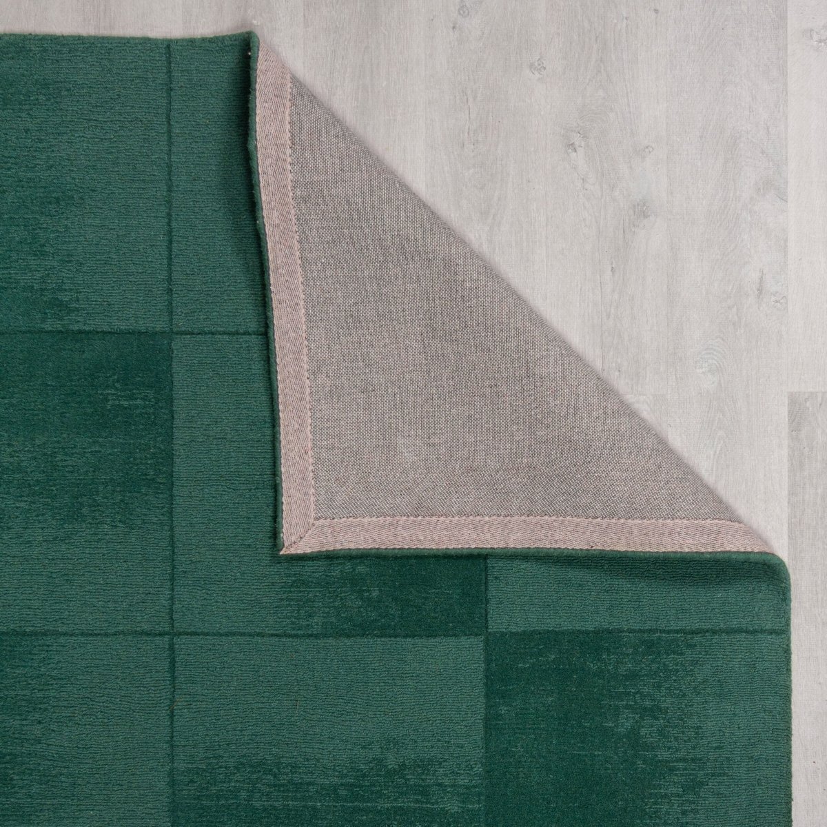 Tapis salon et chambre moderne en laine CARVO vert, NOVATREND