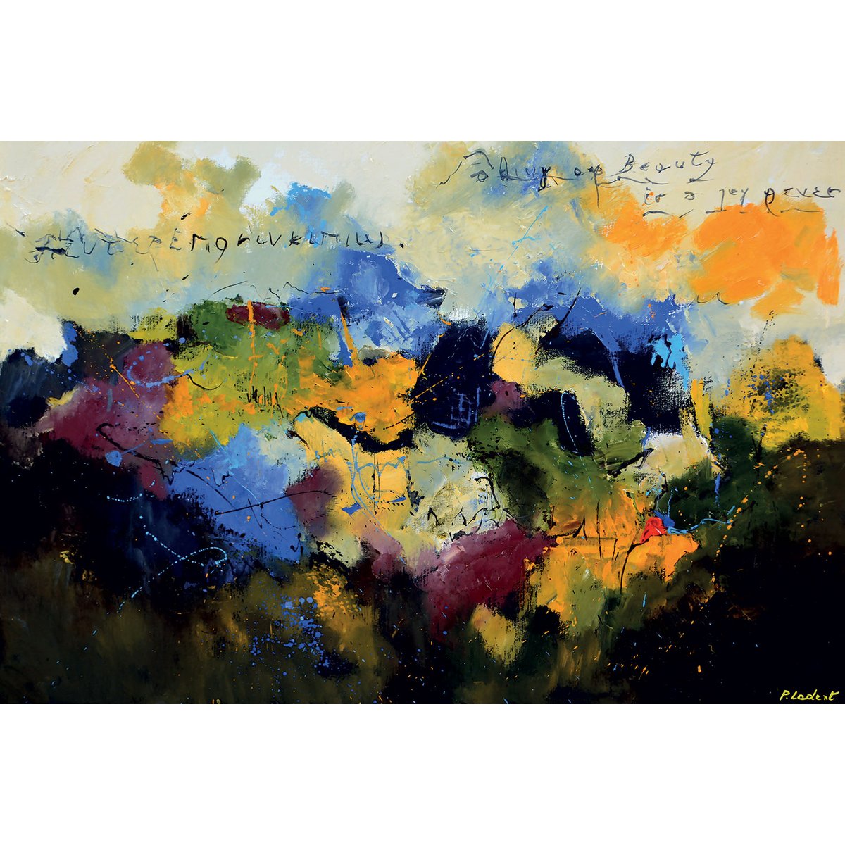 Tableau Tableau abstraite beauty codage tableau alu dibond, HEXOA