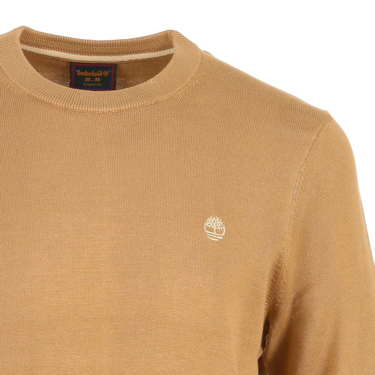 Pull WILLIAMS RIVER COTTON CREW NECK SWEATER tannin, TIMBERLAND
