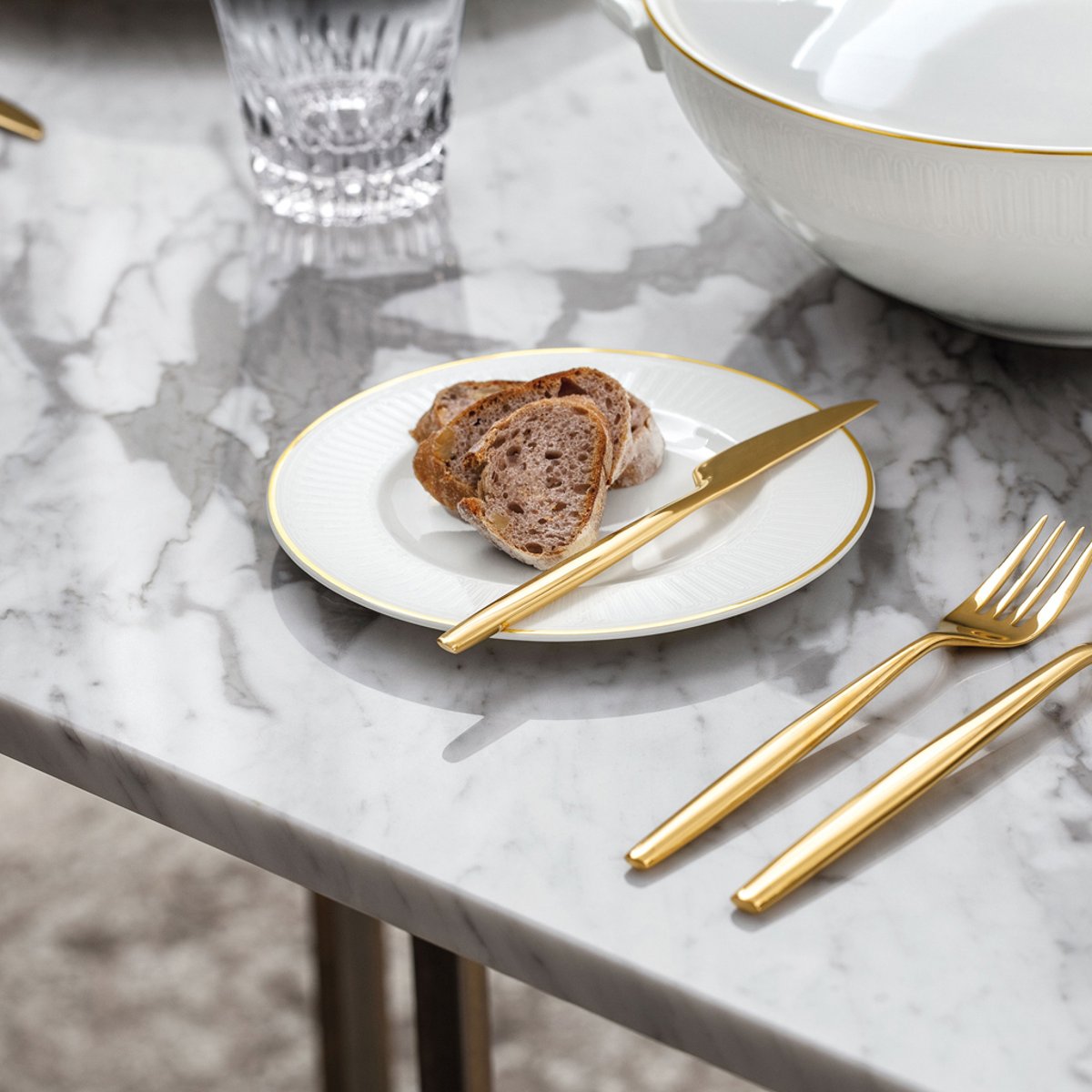 Assiette À Pain CHATEAU SEPTFONTAINES blanc, VILLEROY & BOCH SIGNATURE