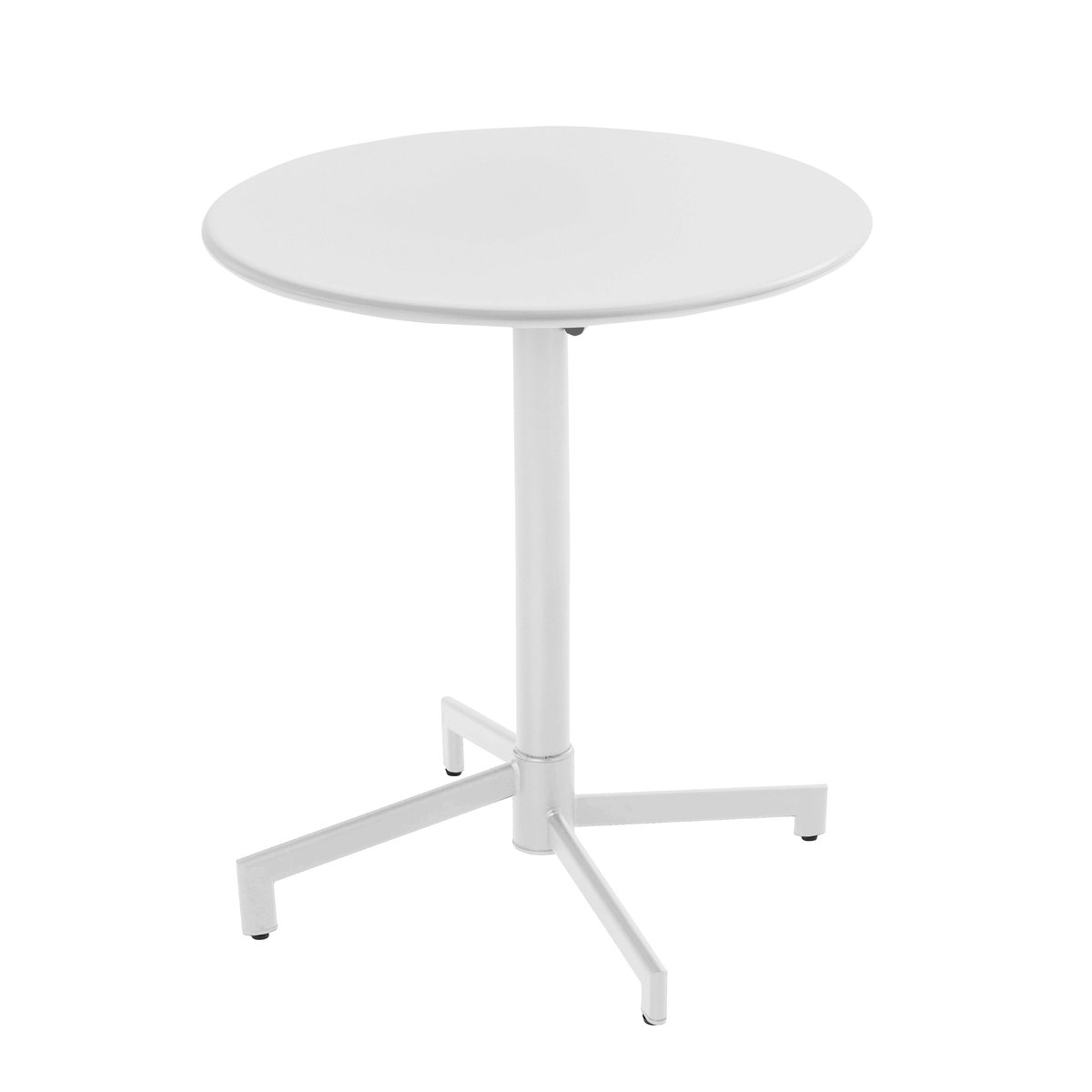Table de jardin rabattable en métal et 2 fauteuils, PALAVAS blanc, OVIALA