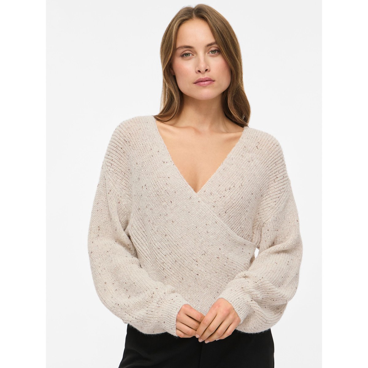 Pull En Maille gris - super light grey melange1, VILA