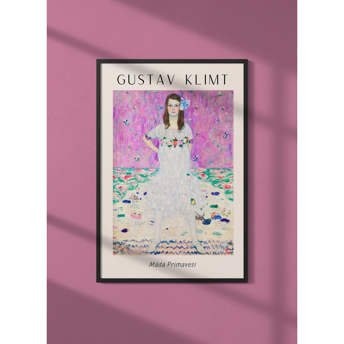 Affiche Gustav Klimt « Mâda Primavesi » blanc, L'AFFICHERIE