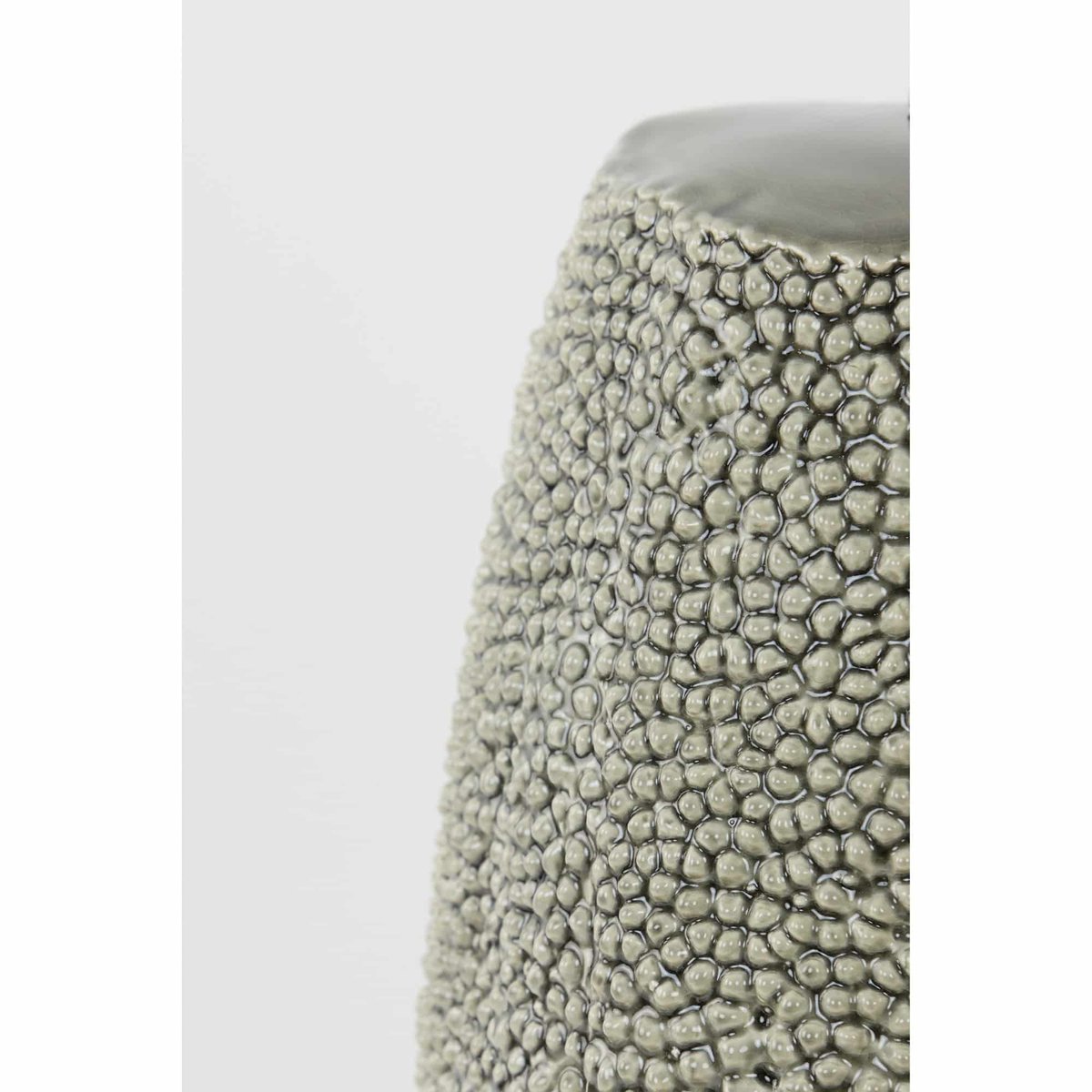 Base De La Lampe Céramique fine KYARA gris, LIGHT & LIVING