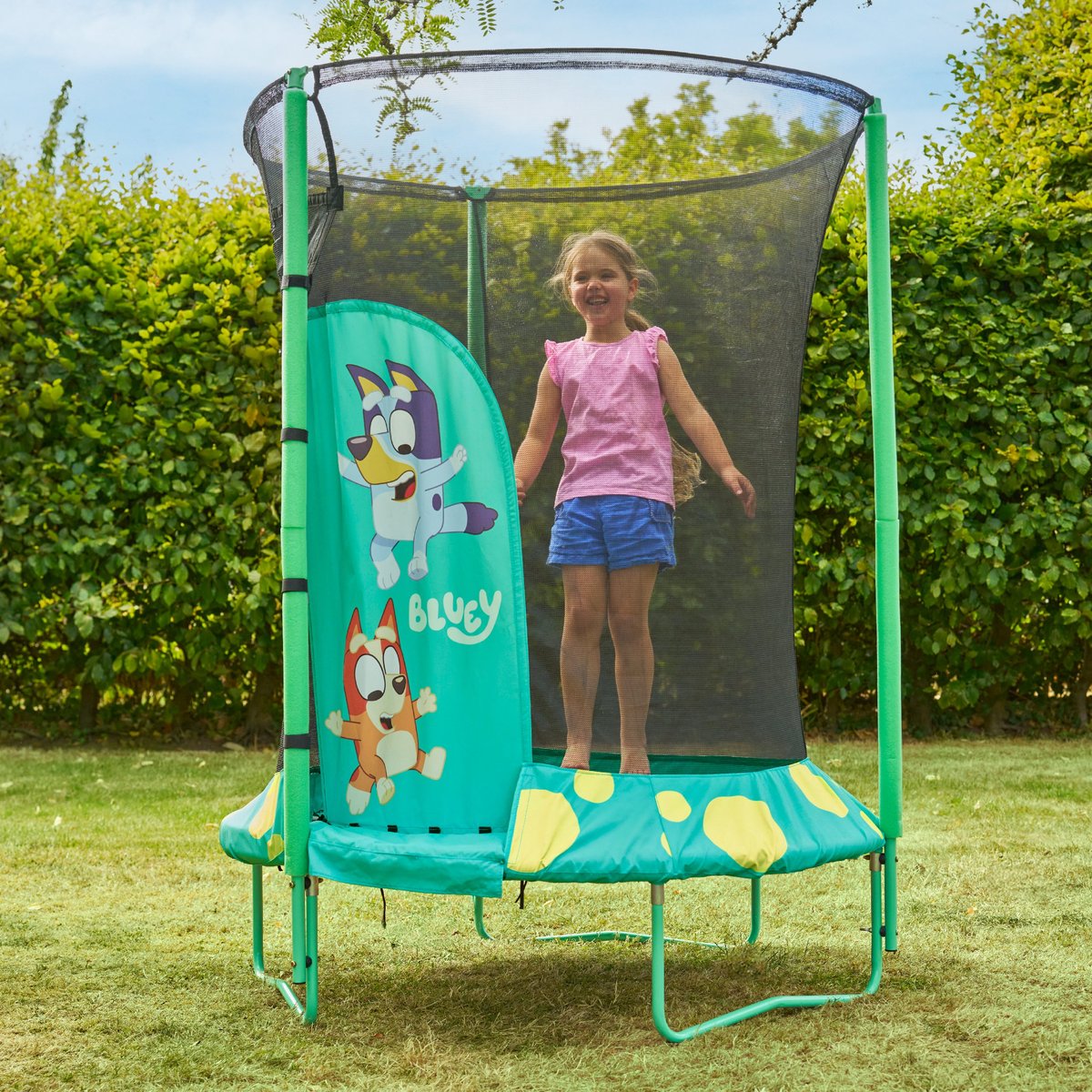 Trampoline rond Bluey JUNIOR noir - bleu - vert, TP TOYS