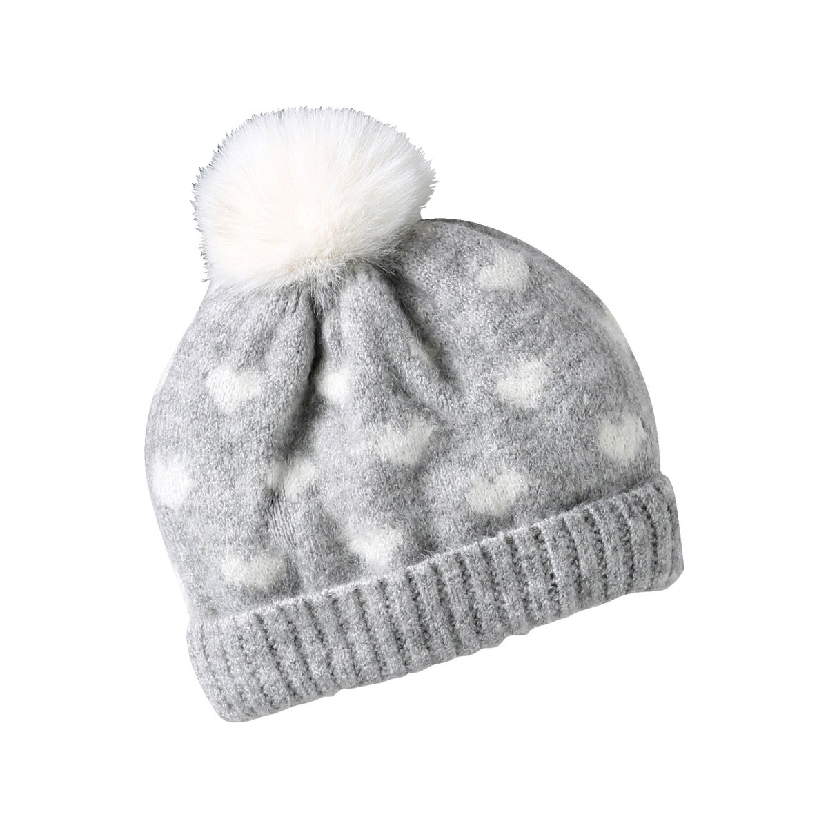 Ensemble bonnet, snood et moufles gris chiné, VERTBAUDET