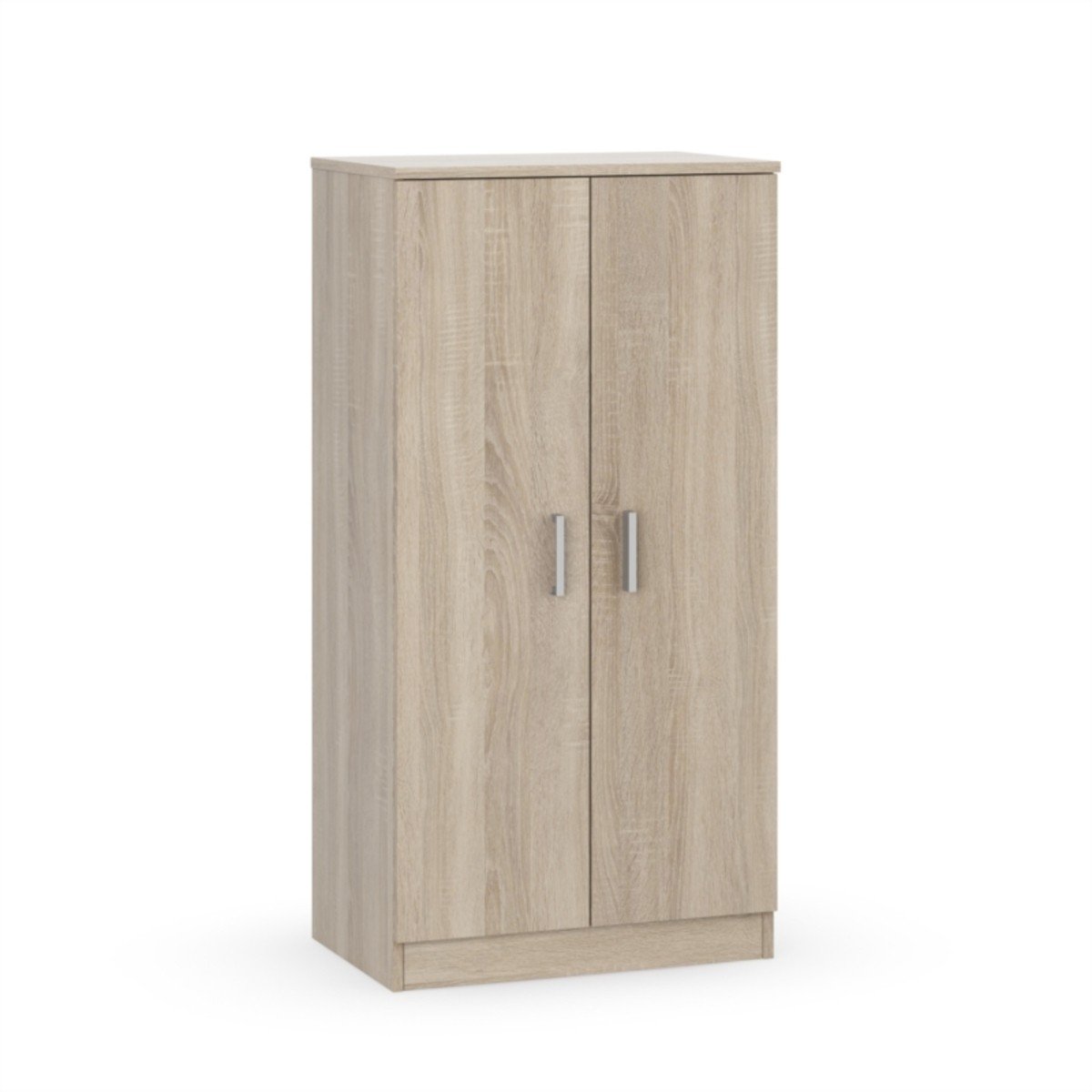 Armoire à chaussures 2 portes (30 Paires) Zapateros - H108cm chêne clair, CALICOSY