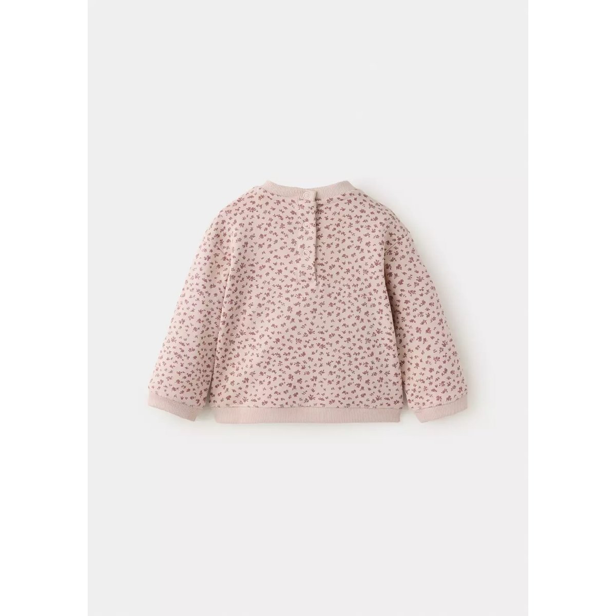 Sweat coton imprimé fleuri rose, MANGO BABY