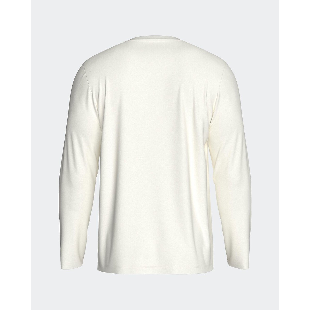 Pigiama lungo, pantaloni a tinta unita marine + bianco, EDEN PARK