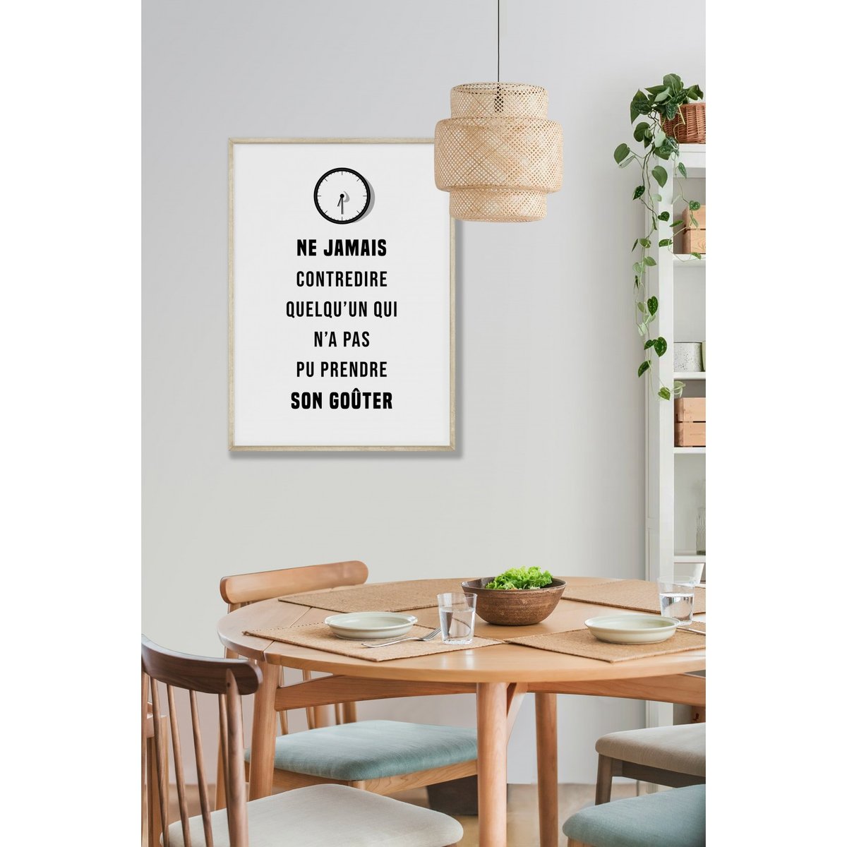 Affiche 'Ne jamais contredire...' blanc, L'AFFICHERIE
