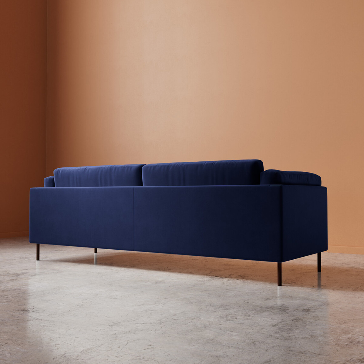 Munich Easy Velvet 2/3/4 Seater Sofa ink, SWOON