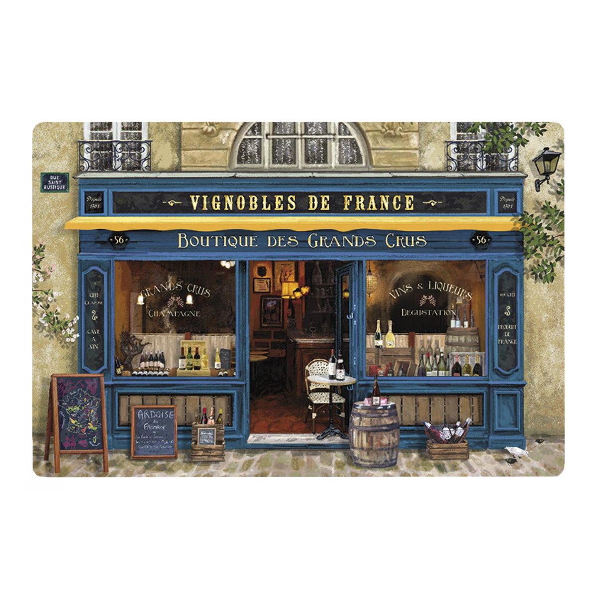 Set de table Boutique Vignobles de France assortis, WINKLER