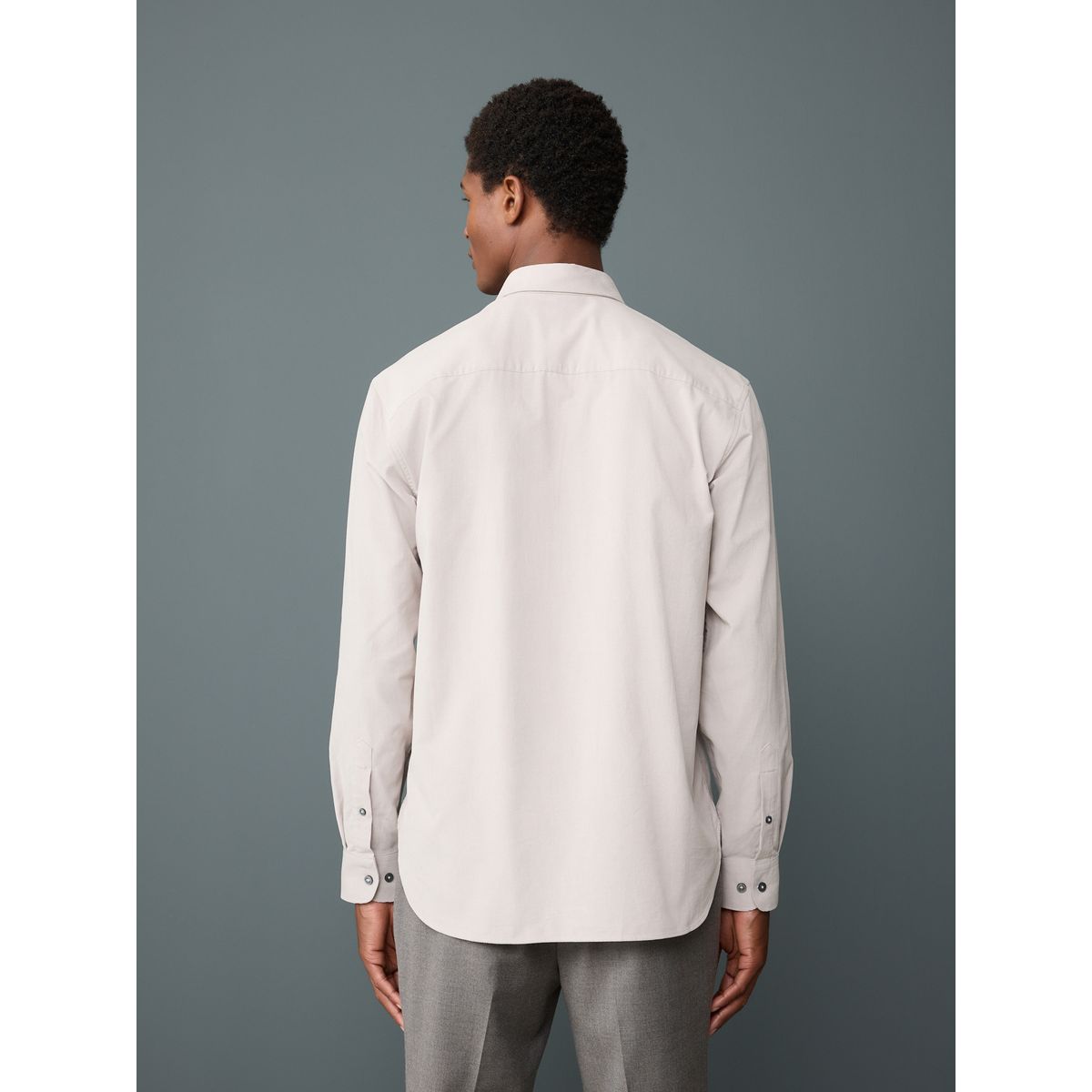 Chemise à manches longues en velours côtelé marron/naturel, NEXT