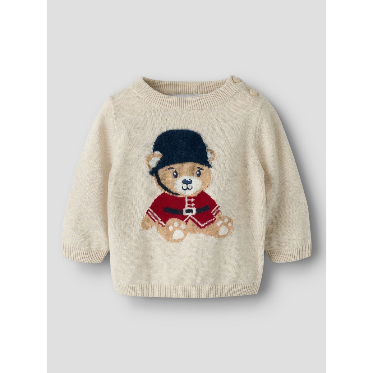 Pullover blanc - peyote melange1, NAME IT