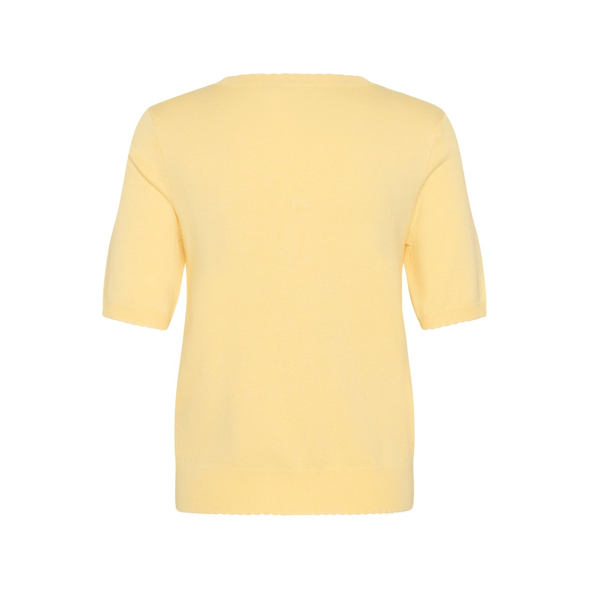 Pullover tricoté jaune sunlight, KAFFE