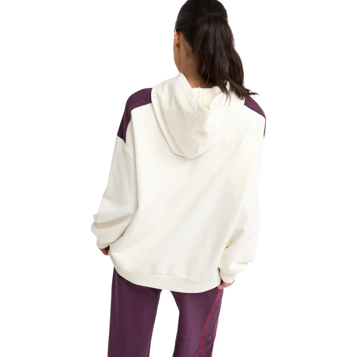 Sweat de sport à capuche ESS ENERGY ELEVATED. blanc whisper white, ROXY