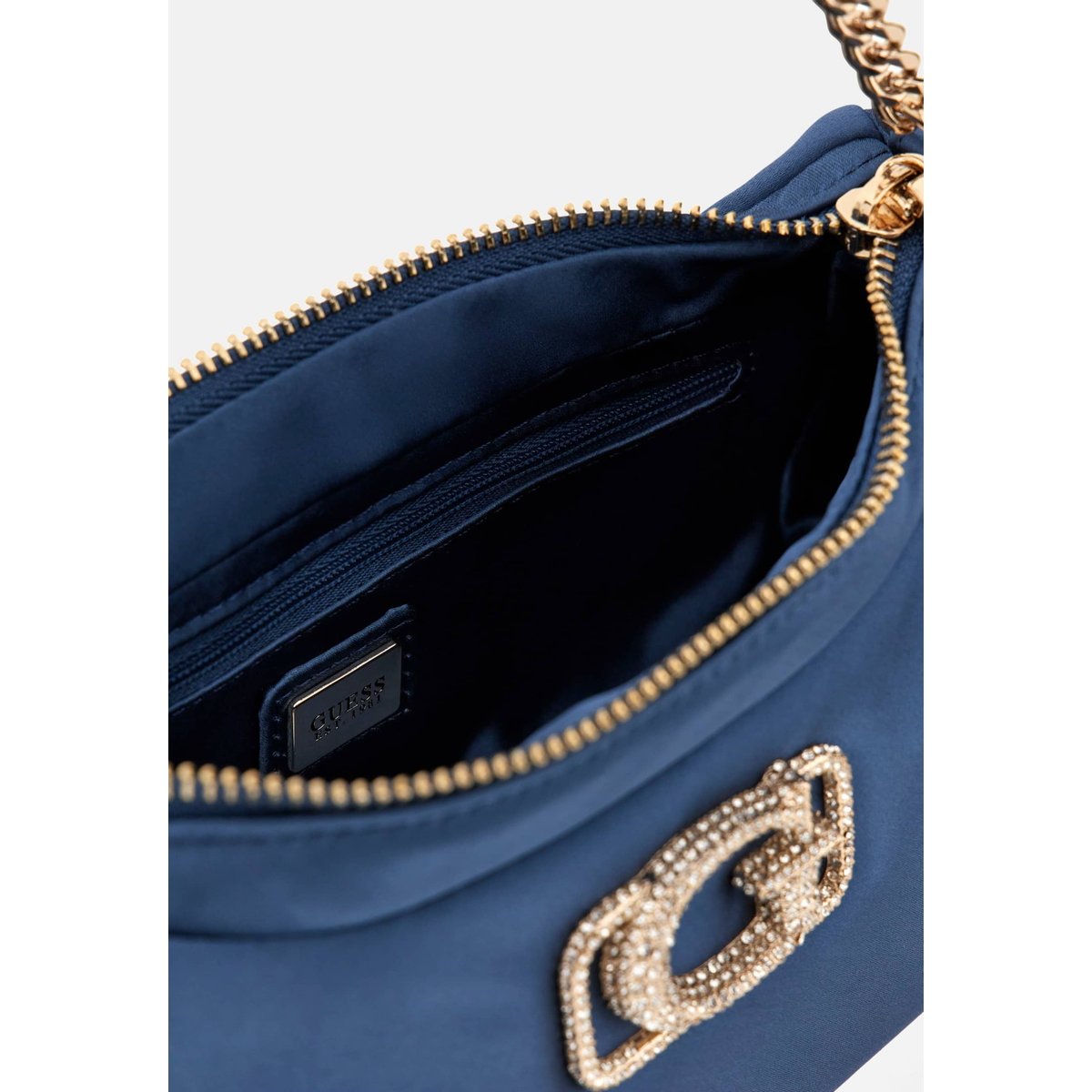 Sac D'épaule Prue Inscription Logo bleu, GUESS