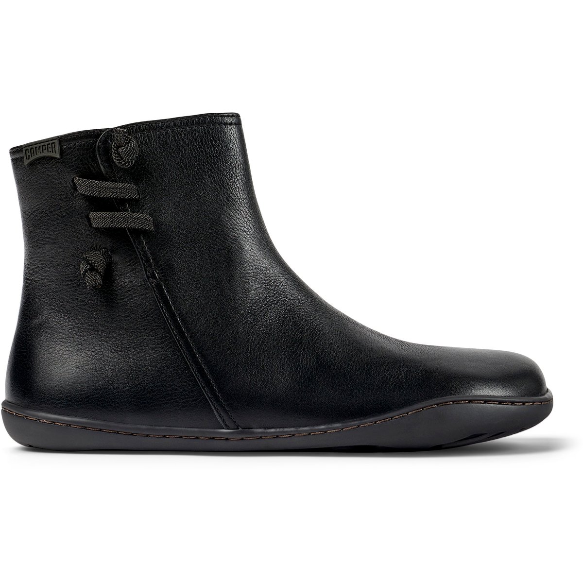 Bottines Peu Cami cuir noir, CAMPER