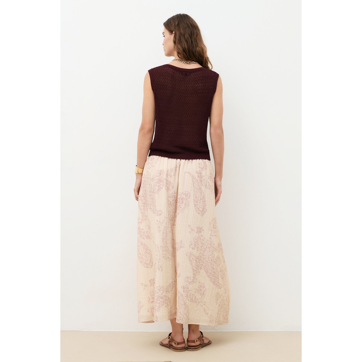 Pull droit col rond PULL MPAQUITO violet foncé, CAROLL