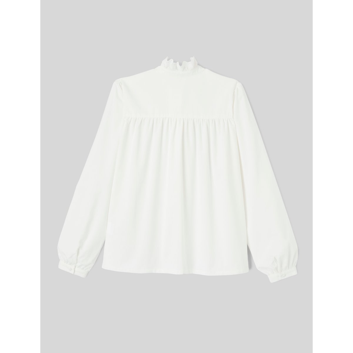 Blouse velours côtelé blanc écru, BZB