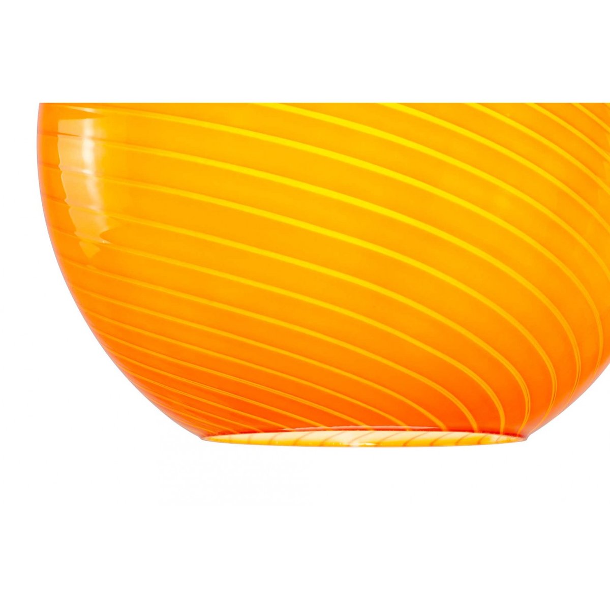 Suspension en verre twisté, PAVLO orange, C-CREATION