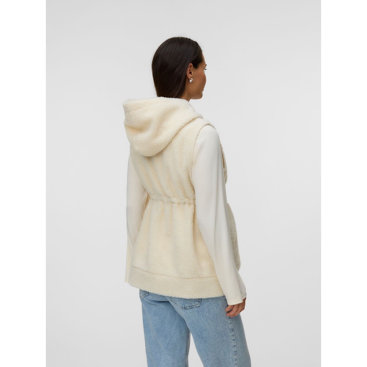 Gilet En Polaire birch, MAMA LICIOUS