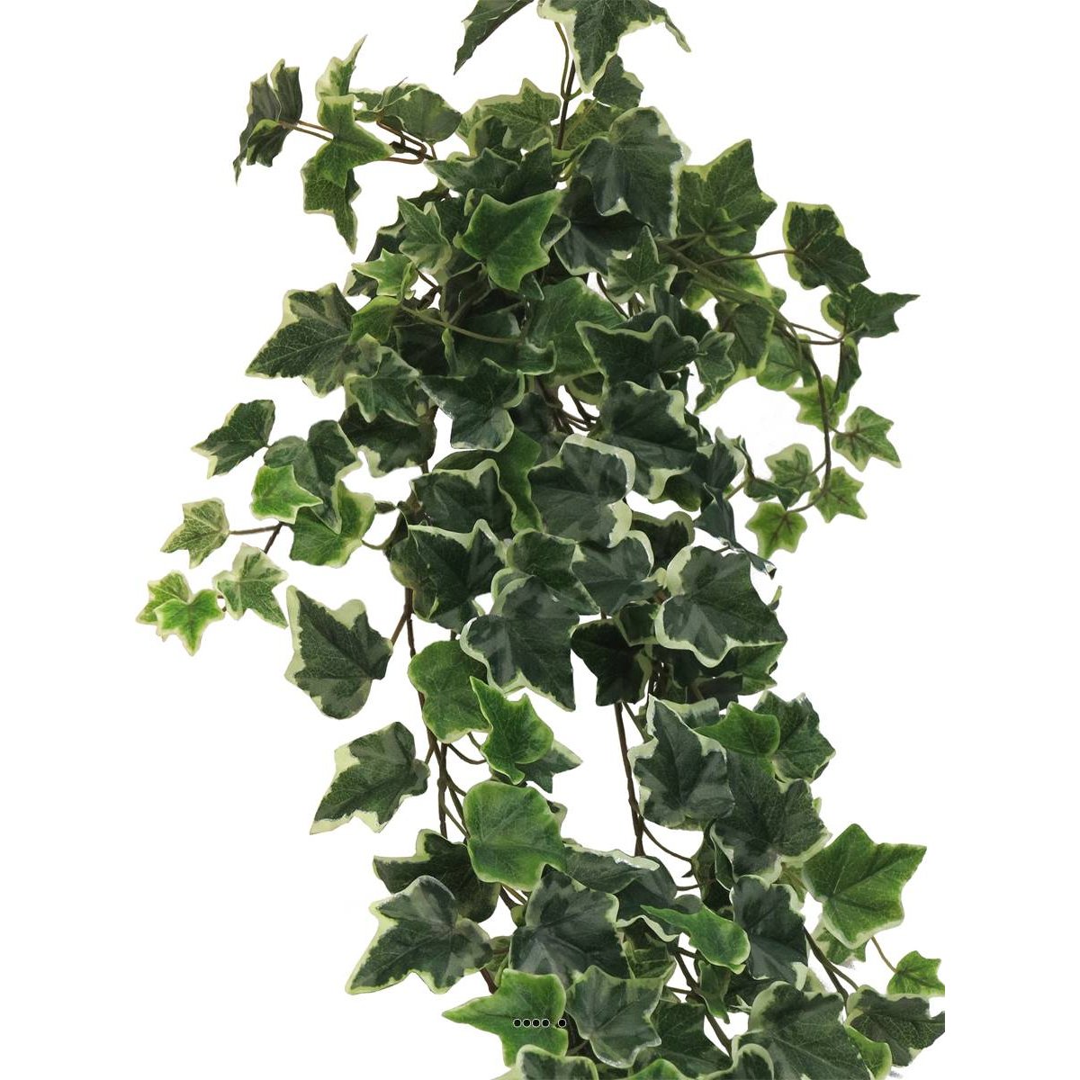 Lierre factice en chute 203 feuilles L86cm de blanc-vert, ARTIFICIELLES