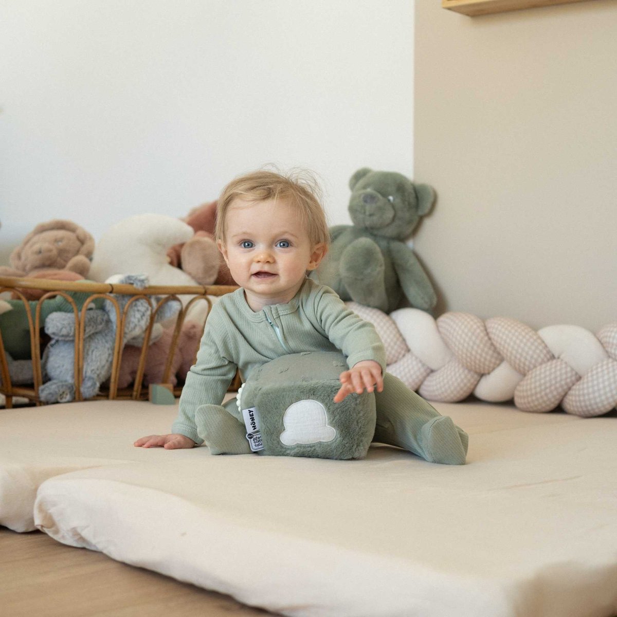 Pyjama coton zippé - Sauge vart sauge, TROIS KILOS SEPT
