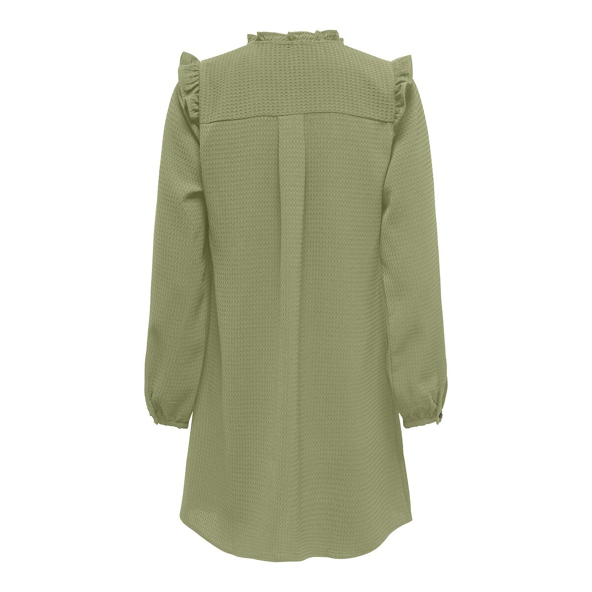 Robe courte manches longues vert sauge, ONLY
