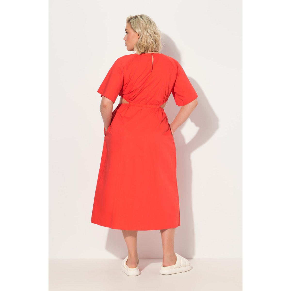 Robe maxi avec découpes poivron, ULLA POPKEN