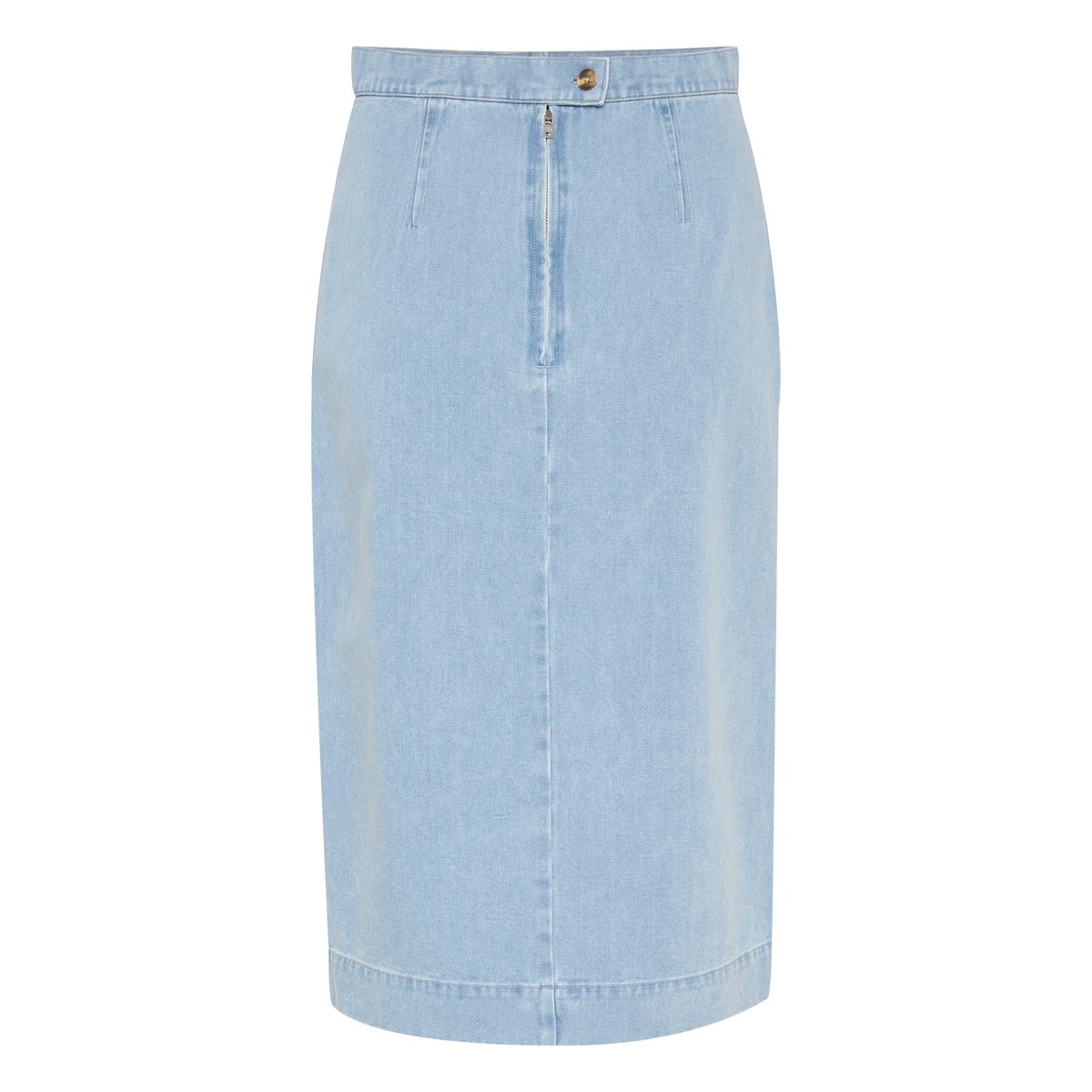 SOAKED IN LUXURY Jupe casual SLAnnabeth bleu light blue denim, SOAKED IN LUXURY