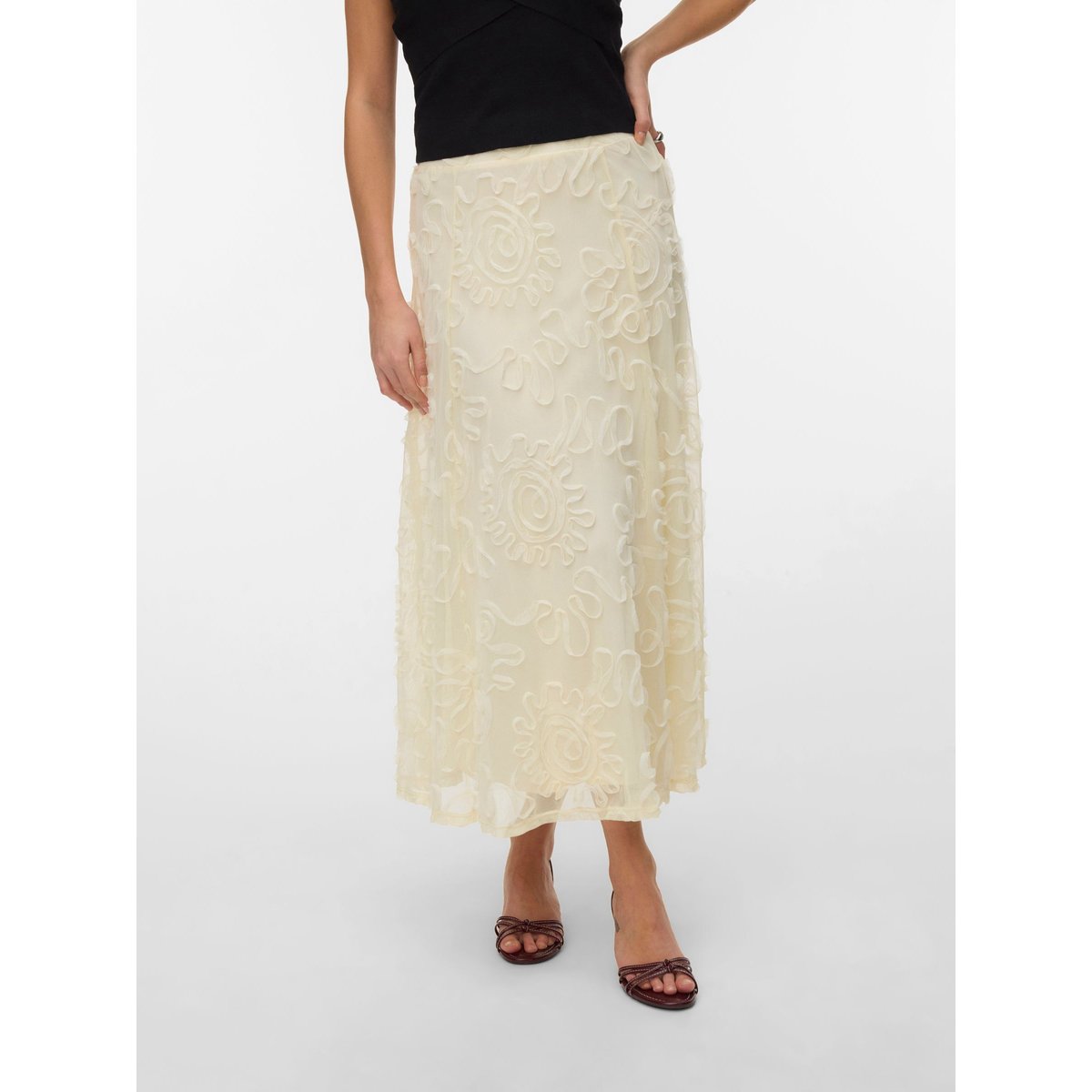 Jupe beige - pistachio shell, VERO MODA