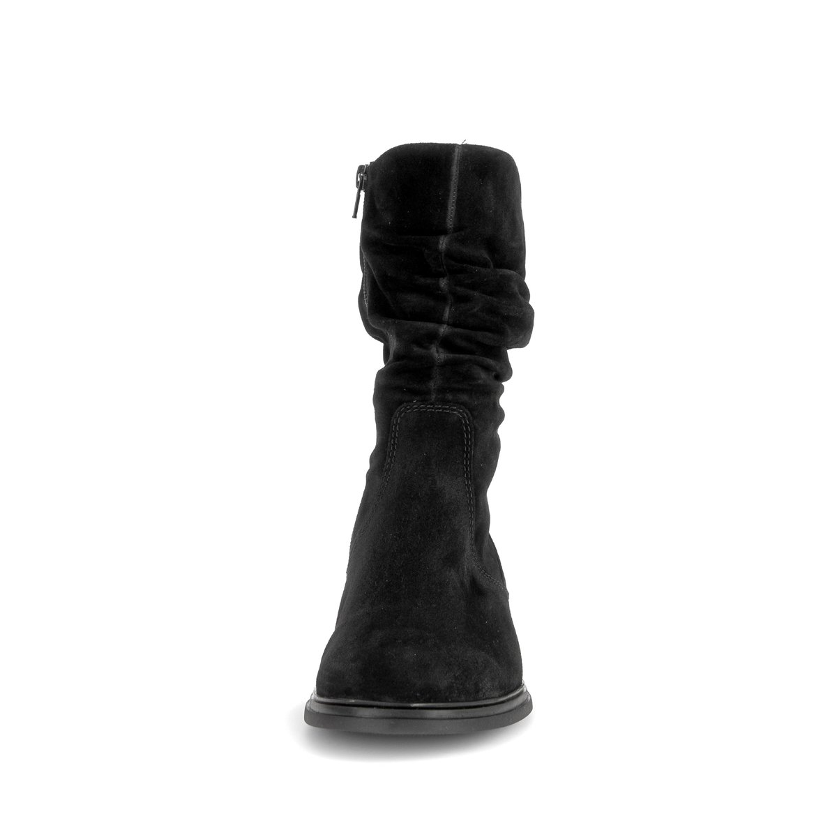Bottines en cuir lisse à talon décroché noir velours, GABOR