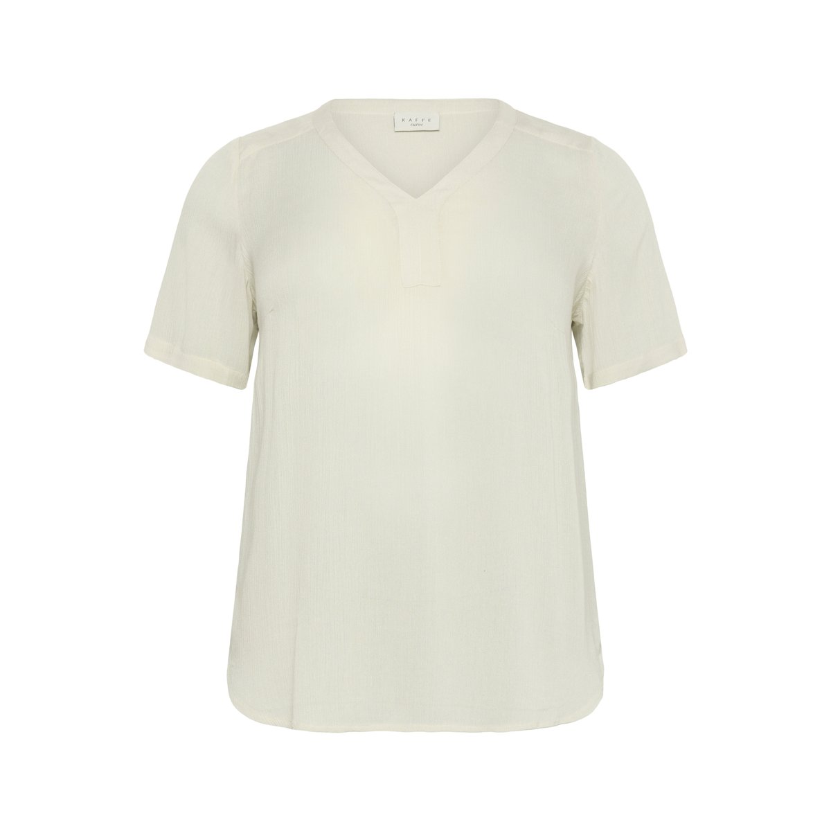 Blouse à manches courtes beige moonstruck, KAFFE CURVE