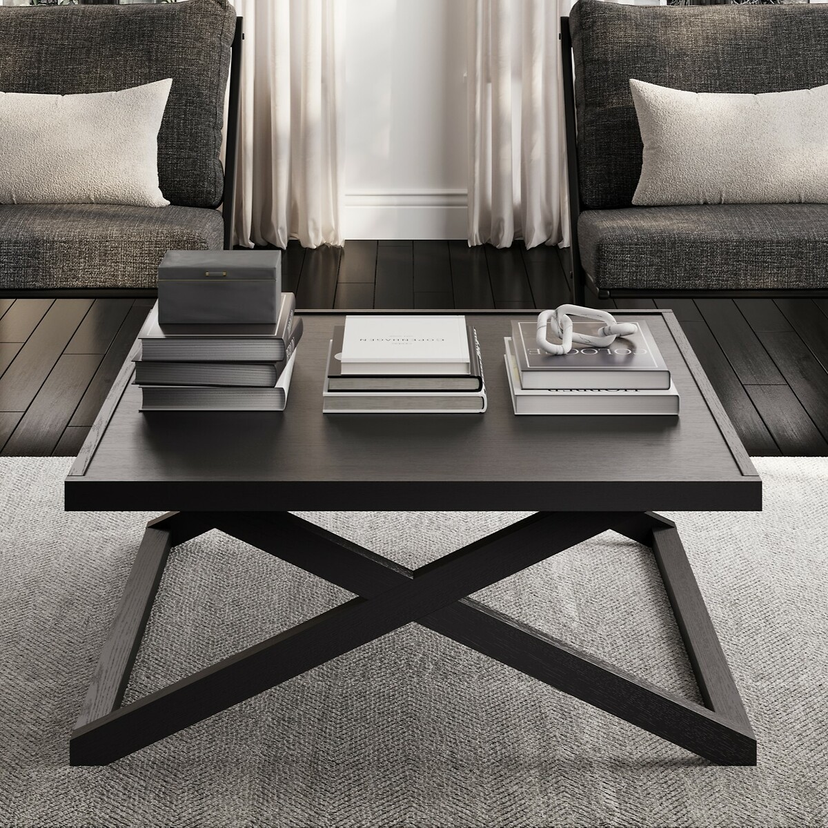 Allegra Oak Coffee Table black, ÉDITÉ