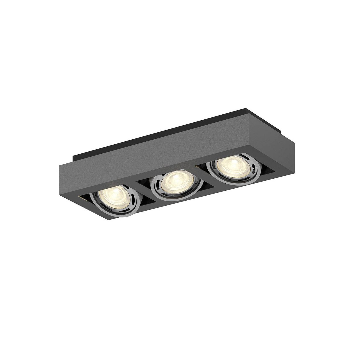 Plafonnier en aluminium moderne, Ronka gris foncé, ARCCHIO