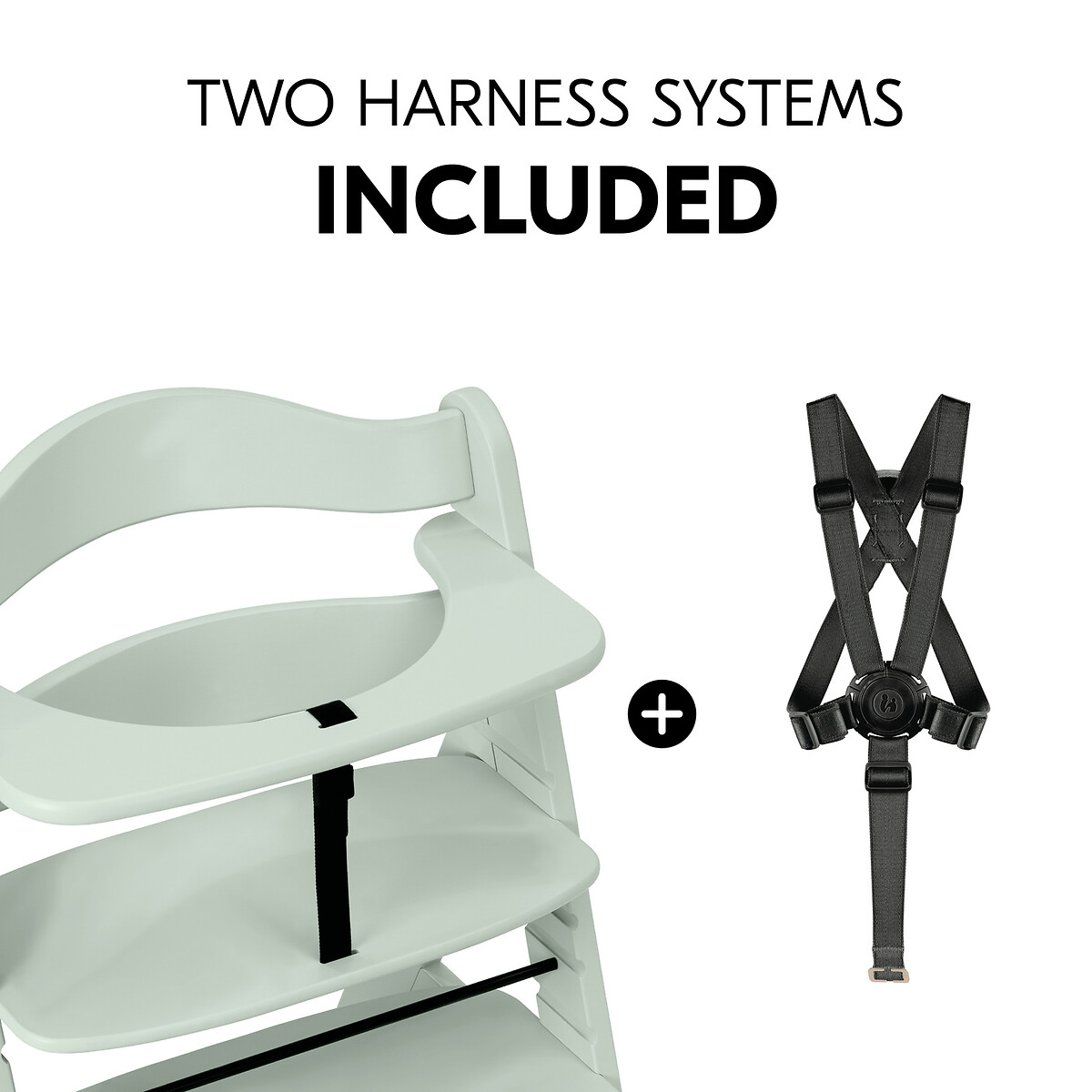 Alpha+ Wooden Highchair - Mint mint, HAUCK