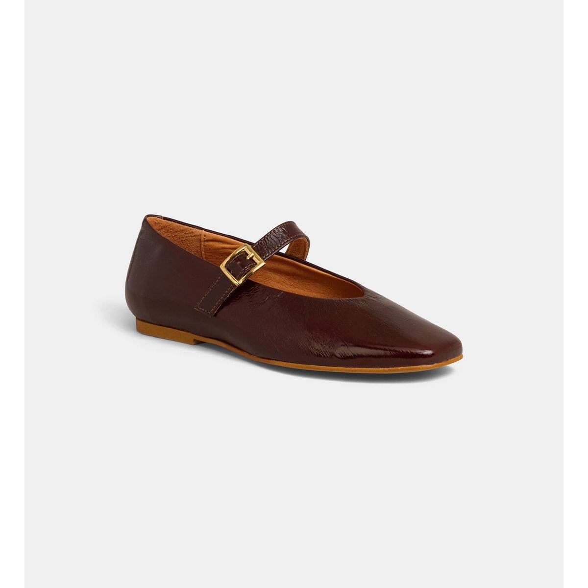 Ballerines blake en cuir marron chocolat, GALERIES LAFAYETTE