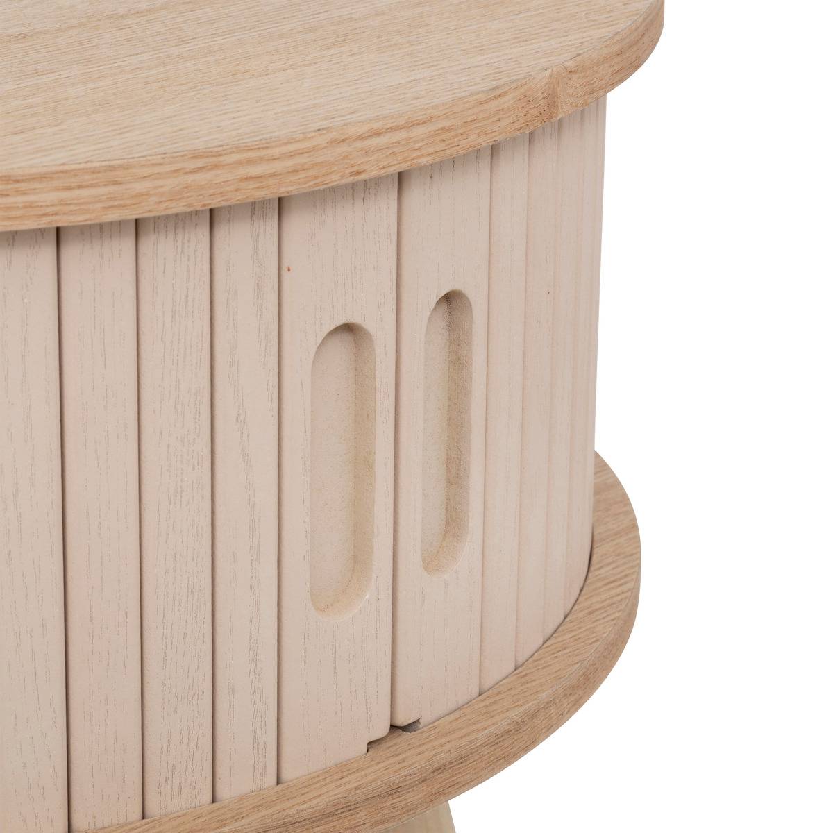 Table basse 2 portes NYSOS beige, ATMOSPHERA