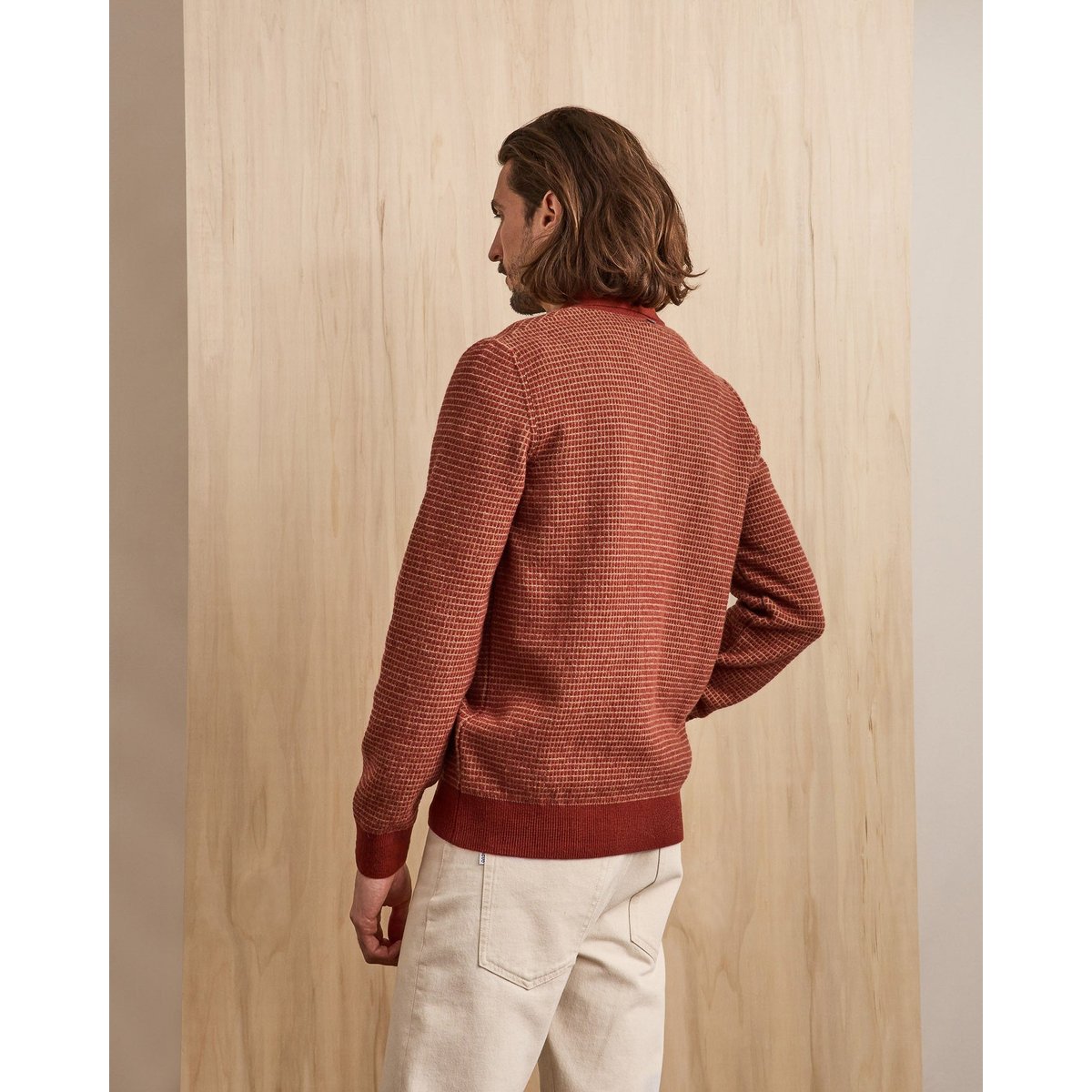 Pull laine AULNAY bordeaux, FAGUO