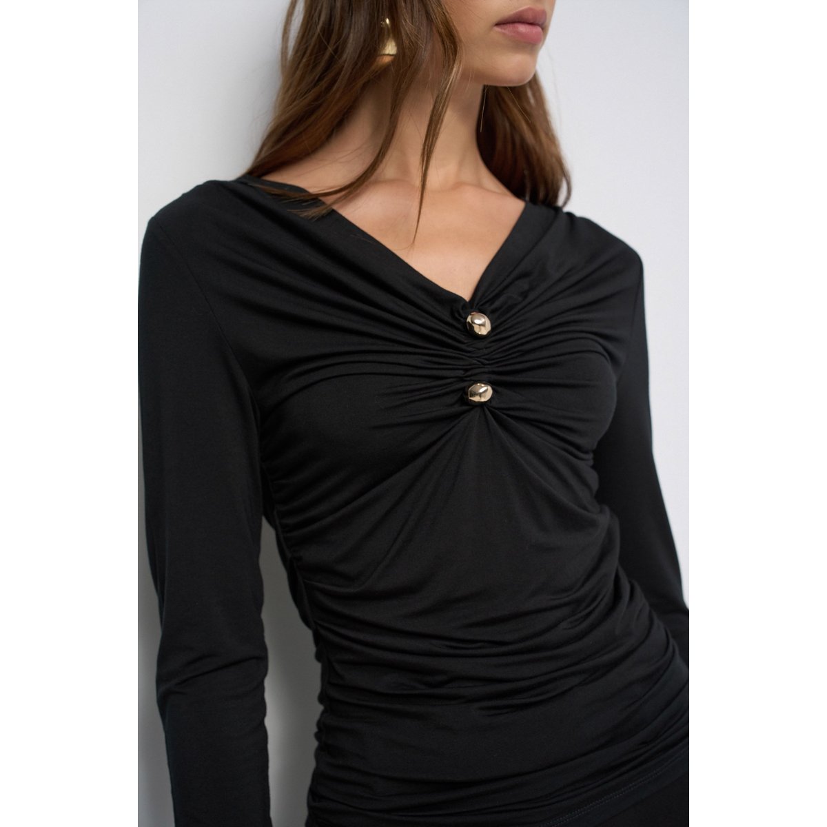 PULL FRONCÉ marron, SALSA JEANS