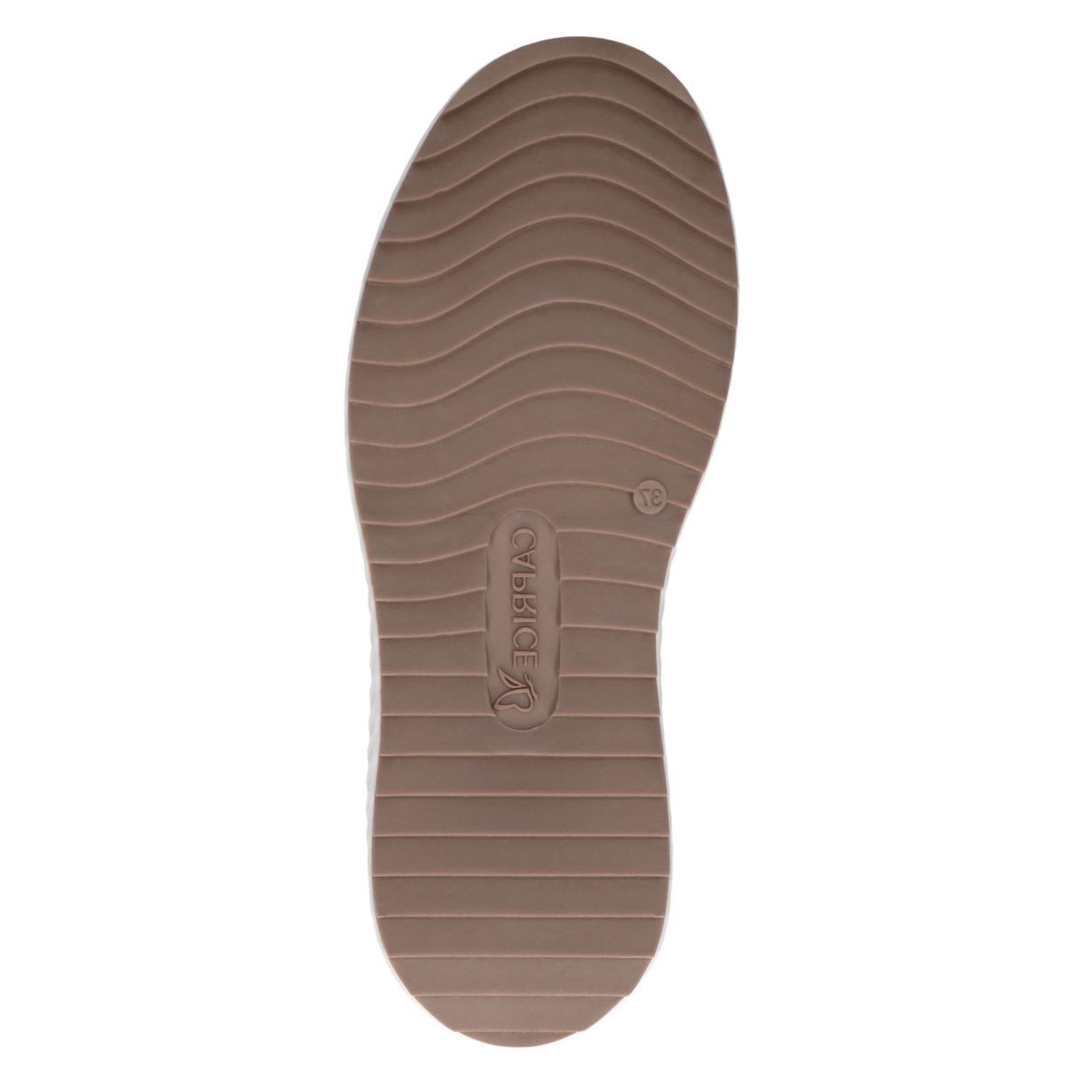Basket à lacets marron mocca croco, CAPRICE