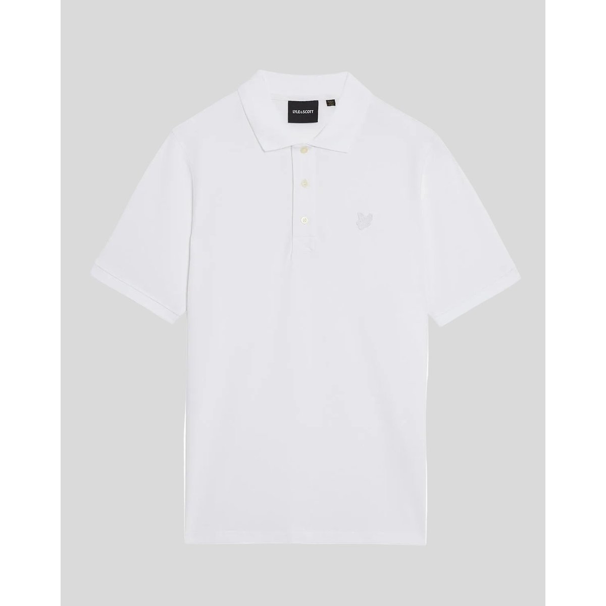 Polo en coton superfine blanc, LYLE & SCOTT