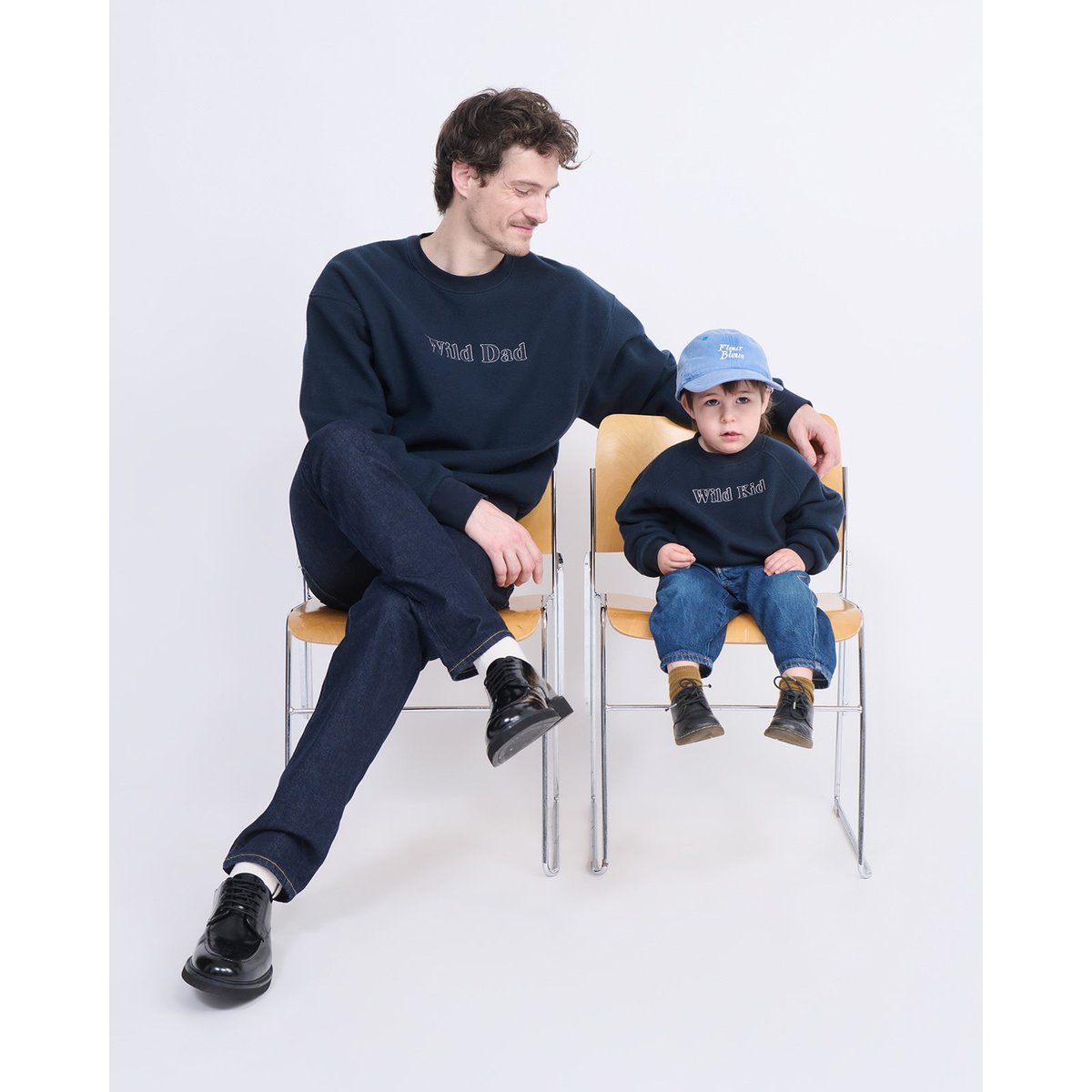 Sweat Wild kid brodé bleu nuit, EMOI EMOI