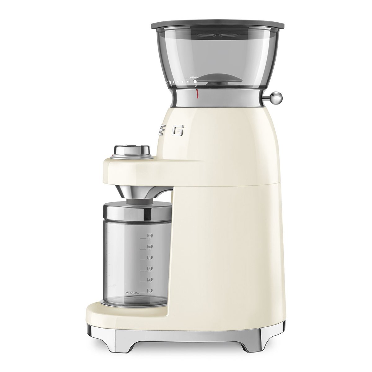 Broyeur à cafe CGF03 crème brillant, SMEG