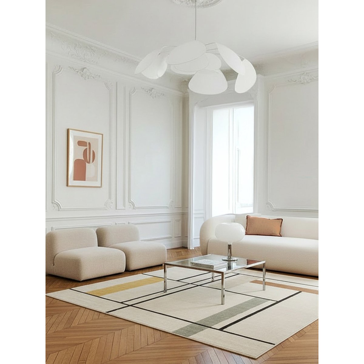 Tapis super doux très graphique PIET palette colorée, AFK LIVING