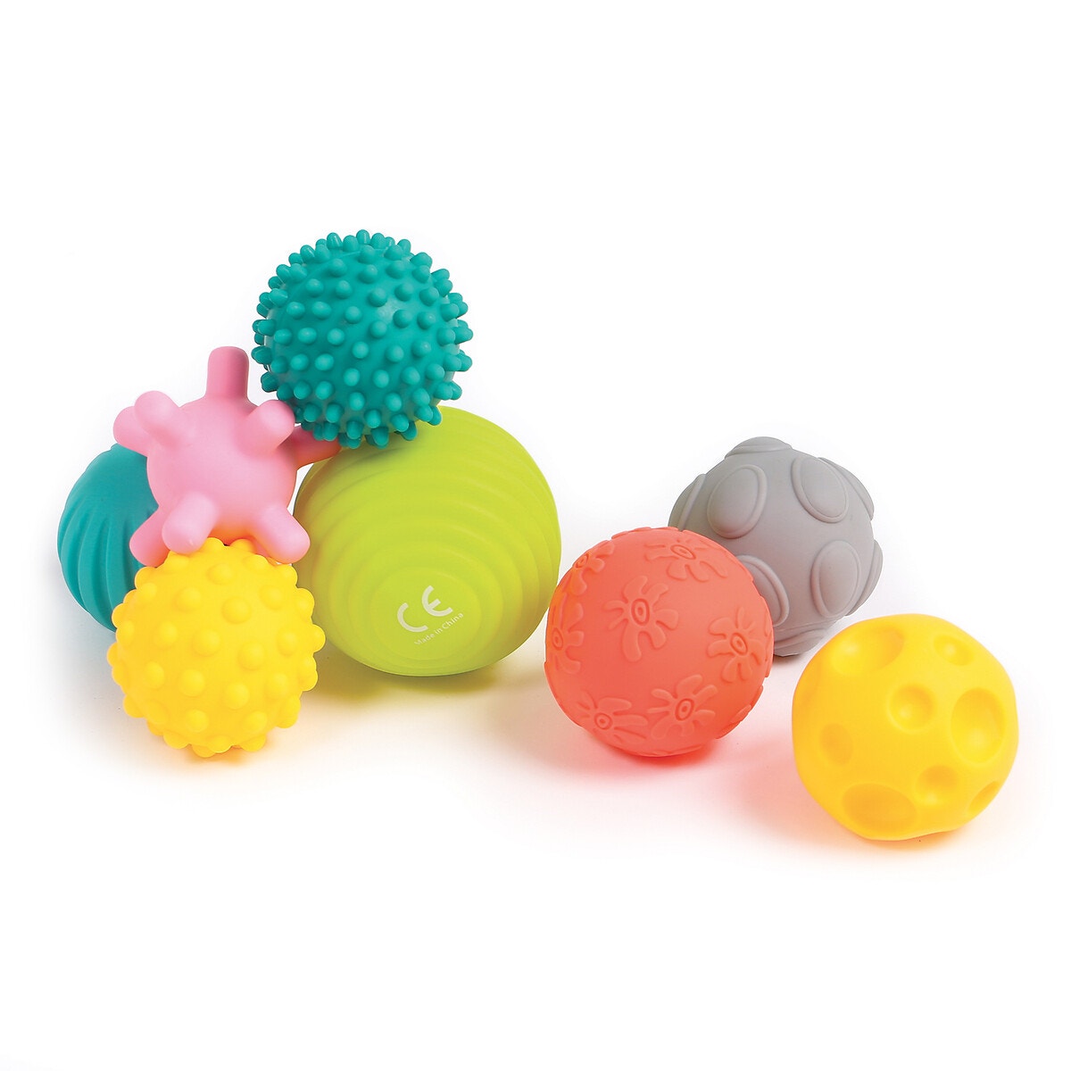 Assortiment de 8 balles multicolore, LUDI