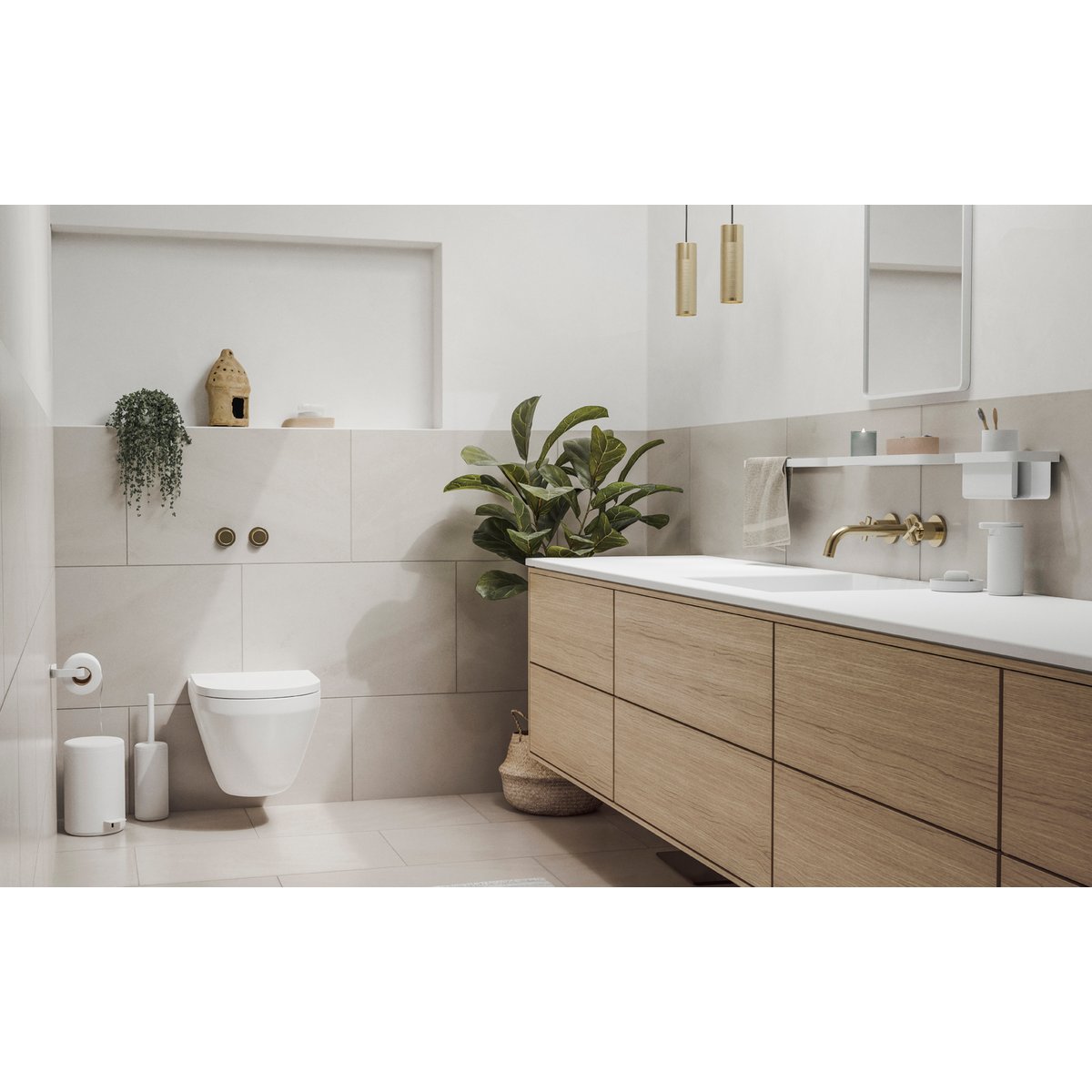 Gobelet pour brosse à dents RIM blanc, ZONE DENMARK
