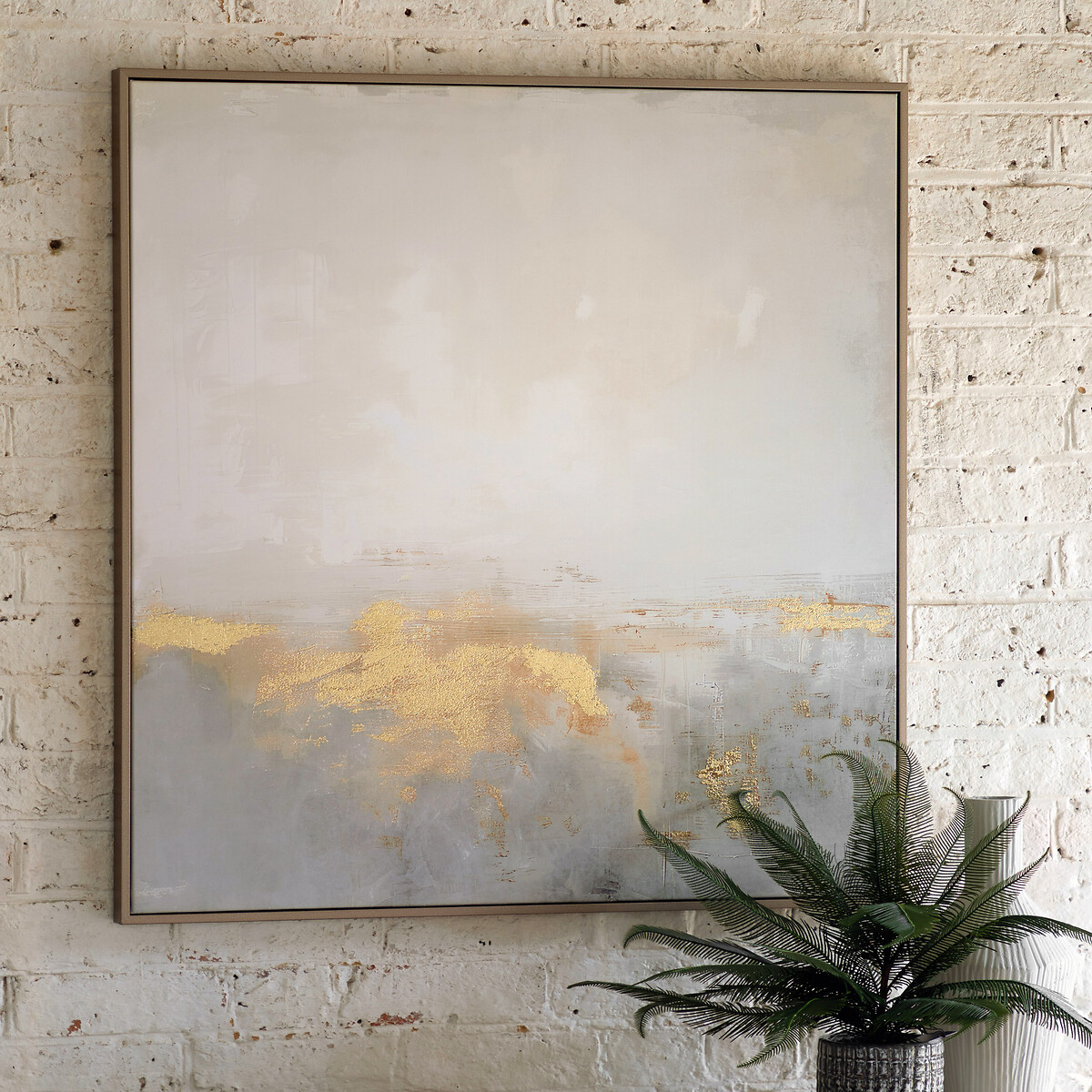 90x90cm Ethereal Framed Canvas natural, ÉDITÉ